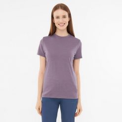 T-shirt damski VIKING Salen Lady Merino. Fioletowe koszulki sportowe damskie Viking, m, bez wzorów, bez ramiączek. Za 219.90 zł.