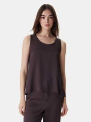 Marella Bluzka Emme by Marella Nembi 2615161011 Brązowy Regular Fit. Brązowe bluzki damskie Marella, bez wzorów, z wiskozy, bez kołnierzyka, bez ramiączek. Za 298.99 zł.