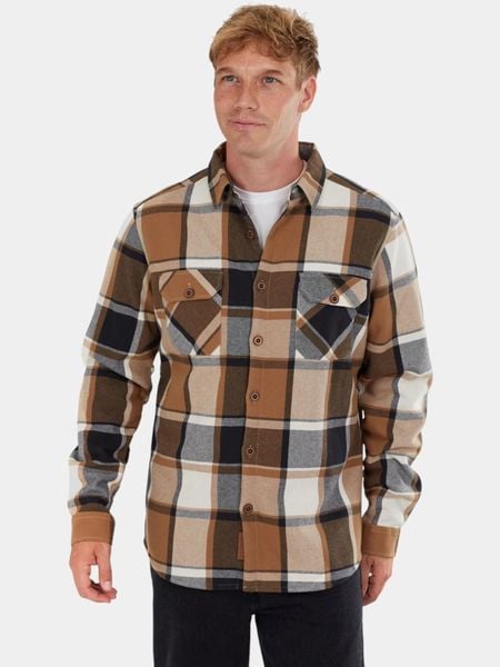 Koszula Męska Fundango Roddy Lined. Zielone koszule męskie FUNDANGO, m, bez wzorów, z bawełny, eleganckie, bez kołnierzyka, bez ramiączek. Za 299.00 zł.