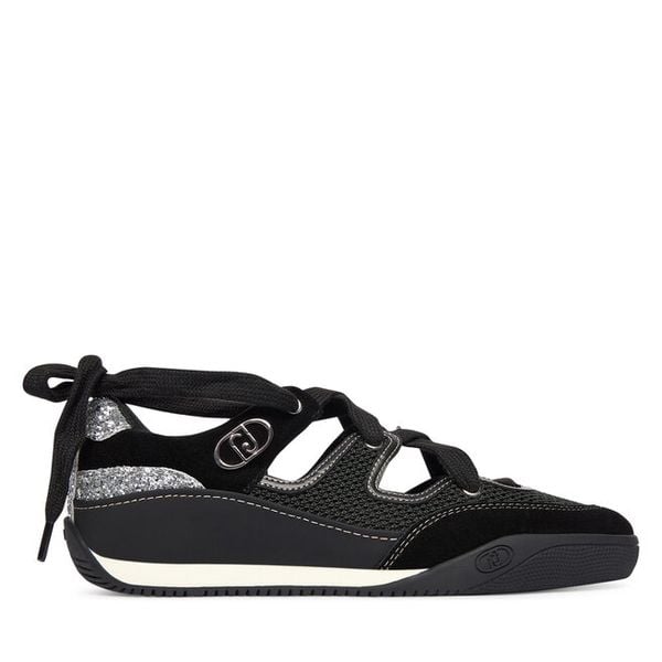 Półbuty Liu Jo. Czarne półbuty damskie Liu Jo, bez wzorów, bez obcasa, na płaskiej podeszwie, bez zapięcia. Za 639.99 zł.