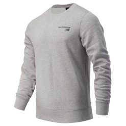 Bluza męska New Balance MT03911AG – szara. Szare bluzy sportowe męskie New Balance, l, bez wzorów, z bawełny, bez kaptura. Za 99.99 zł.