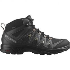 Buty trekkingowe męskie Salomon X Braze Mid Gtx. Czarne buty zimowe męskie Salomon, z materiału, bez zapięcia. Za 891.00 zł.