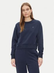 Save The Duck Bluza DF1180W CLEE20 Granatowy Relaxed Fit. Niebieskie bluzy damskie Save the duck, bez wzorów, z bawełny, bez ramiączek, bez kaptura. Za 199.99 zł.