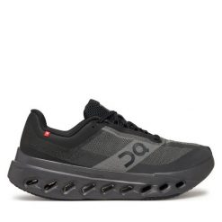 Buty do biegania On. Czarne obuwie sportowe damskie On, bez wzorów, bez zapięcia, do biegania. Za 519.99 zł.