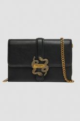 JUST CAVALLI Czarna kopertówka Iconic Snakes - Style 13. Czarne torebki do ręki damskie Just Cavalli, bez wzorów, ze skóry ekologicznej, bez dodatków. W wyprzedaży za 431.99 zł.