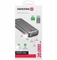 Powerbank Swissten Powerbank SWISSTEN 20000 mAh Power bank USB-C USB-A KOMPAKTOWY WORX PRO. Powerbanki SWISSTEN. Za 204.60 zł.