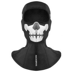 Czapka z czaszką/pająkiem - Rozmiar S. Czarne czapki damskie ROCKBROS, na zimę, bez wzorów, z materiału, sportowe. Za 83.60 zł.