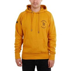 Bluza męska Fundango Talis z kapturem. Żółte bluzy męskie FUNDANGO, m, bez wzorów, casualowe, bez ramiączek, z kapturem. Za 239.90 zł.