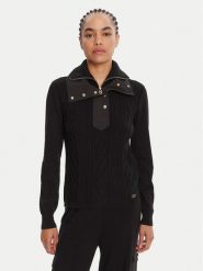 Liu Jo Sport Sweter TF5039 MS75L Czarny Regular Fit. Czarne swetry nierozpinane damskie Liu Jo Sport, l, bez wzorów, z syntetyku, sportowe, bez kołnierzyka, bez ramiączek. Za 799.99 zł.