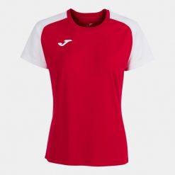 Koszulka do piłki nożnej damska Joma Academy IV. Białe bluzki damskie Joma, l, bez wzorów, sportowe, bez kołnierzyka, bez ramiączek. W wyprzedaży za 80.65 zł.