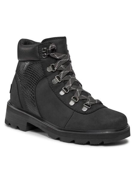 Sorel Trapery Lennox™ Hiker Stkd Wp NL4841-011 Czarny. Czarne trapery damskie Sorel, ze skóry, bez zapięcia. Za 839.99 zł.