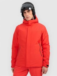 4F Kurtka narciarska membrana 8000 męska - czerwona 3XL. Czerwone kurtki sportowe męskie 4F, na zimę, m, bez wzorów, z materiału, bez kaptura, narciarskie. W wyprzedaży za 299.99 zł.