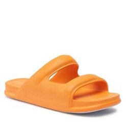 Klapki Melissa. Brązowe klapki damskie Melissa, bez wzorów, bez obcasa, bez zapięcia. Za 319.99 zł.