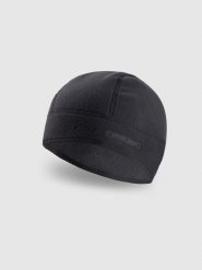 4F Czapka trekkingowa polarowa Polartec uniseks - czarna S/M. Czarne czapki męskie 4F, na zimę, bez wzorów, z materiału. Za 89.99 zł.