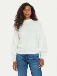 Guess Sweter Keyla W4BR25 Z3BH0 Écru Regular Fit. Swetry nierozpinane damskie Guess, s, z aplikacjami, z syntetyku, bez kołnierzyka, bez ramiączek. Za 279.99 zł.