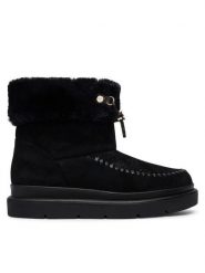 Guess Śniegowce FLFKEN LEA10 Czarny. Czarne śniegowce damskie Guess, ze skóry, bez zapięcia. Za 714.99 zł.
