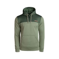 Bluza DUERO MIX z regulowanym kapturem, logo z przodu i kieszenią kangurkową. Zielone bluzy damskie IZAS, uniwersalny, bez wzorów, z jeansu, bez ramiączek. Za 204.30 zł.