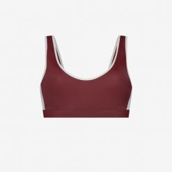 Damski premium sportowy bikini top do pływania & surfingu - Czerwony. Czerwone bikini WALLIEN, bez wzorów. Za 339.00 zł.