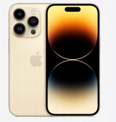 Smartfon poleasingowy Apple Apple iPhone 14 Pro 128GB Złoty. Żółte smartfony Apple. Za 1,799.00 zł.