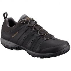 Buty trekkingowe męskie Columbia Woodburn Ii Waterproof. Czarne buty zimowe męskie Columbia, bez wzorów, z materiału, bez obcasa, bez zapięcia. Za 399.99 zł.