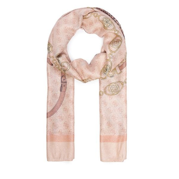 Szal Guess. Czerwone szaliki damskie Guess, z aplikacjami. Za 154.99 zł.