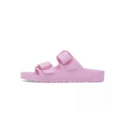 Klapki damskie Birkenstock Arizona. Czerwone klapki damskie Birkenstock, bez wzorów, z gumy, klasyczne, bez obcasa, bez zapięcia. Za 425.00 zł.