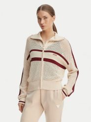 Guess Kardigan V6GR08 Z0729 Beżowy Regular Fit. Brązowe kardigany damskie Guess, xs, z aplikacjami, z syntetyku, bez kołnierzyka. Za 524.99 zł.