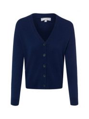 Marie Lund sweter z czystego kaszmiru Kobiety Kaszmir niebieski, XXL. Niebieskie swetry nierozpinane damskie Marie Lund, xxl, bez wzorów, z kaszmiru, biznesowe, bez kołnierzyka, bez ramiączek. Za 799.95 zł.