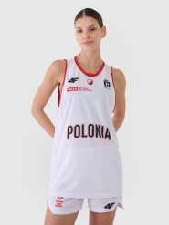 4F Koszulka meczowa replika domowa z sezonu 2024/25 damska 4F x Polonia Warszawa - multikolor L. Koszulki sportowe damskie 4F, l, bez wzorów, z dzianiny, bez ramiączek, na fitness i siłownię. Za 199.99 zł.