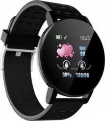 Smartwatch Greatlizard 119 Plus Czarny (BAND 119 PLUS BLACK). Czarne zegarki smartwatch Greatlizard, bez wzorów. Za 47.98 zł.