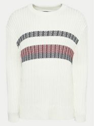 Tommy Hilfiger Sweter MW0MW37246 Écru Regular Fit. Swetry męskie Tommy Hilfiger, m, bez wzorów, z bawełny, bez kołnierzyka, bez ramiączek. Za 339.99 zł.