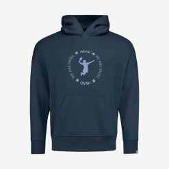 Bluza z kapturem unisex Padel. Niebieskie bluzy damskie Head, m, bez wzorów, sportowe, bez ramiączek, z kapturem. W wyprzedaży za 315.00 zł.