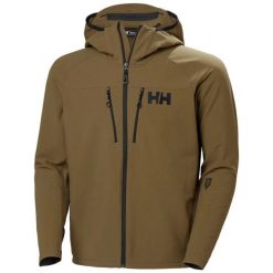 Kurtka narciarska Helly Hansen Odin Pro. Brązowe kurtki sportowe męskie Helly Hansen, na lato, l, bez wzorów, z elastanu, bez kaptura, narciarskie. Za 937.00 zł.
