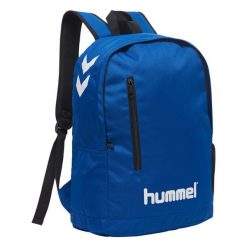 Hummel plecak sportowy szkolny jednokomorowy Hummel Core. Niebieskie plecaki męskie Hummel, bez wzorów, sportowe. Za 79.99 zł.