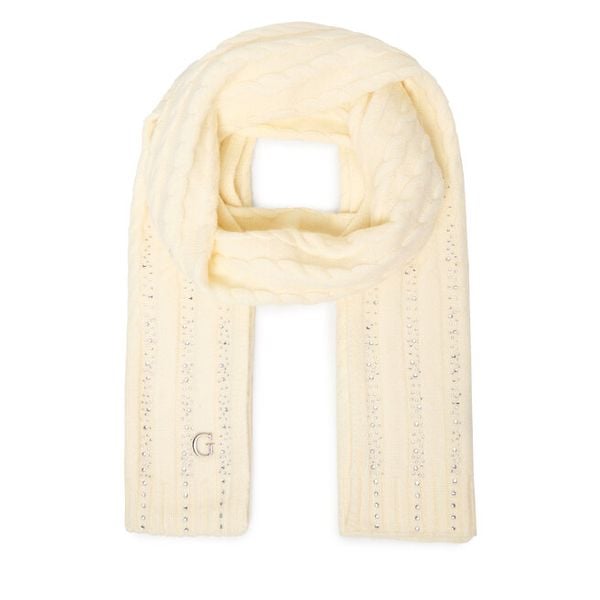 Szalik Guess. Białe szaliki damskie Guess, z aplikacjami. Za 159.99 zł.