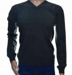 Sweter męski w szpic z kaszmiru i wełny merynosów kaszmirowy XL szary 215. Szare swetry męskie Giovane Ricco, m, bez wzorów, z kaszmiru, bez kołnierzyka, bez ramiączek. Za 139.99 zł.