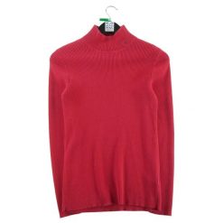 Damski czerwony sweter. Czerwone swetry nierozpinane damskie Ralph Lauren, m, bez wzorów, eleganckie, bez kołnierzyka, bez ramiączek. Za 51.08 zł.