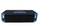 Głośniki bluetooth Esperanza FOLK EP126KB (kolor czarno-niebieski). Czarne głośniki przenośne Esperanza. Za 27.99 zł.