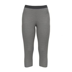 Legginsy termoaktywne damskie Odlo MERINO 200 base layer 3 /4 bottoms. Szare bielizna sportowa damska ODLO, bez wzorów. Za 342.00 zł.