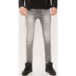 Jeansy skinny - Szary. Szare jeansy damskie House, bez wzorów, z jeansu. Za 99.99 zł.