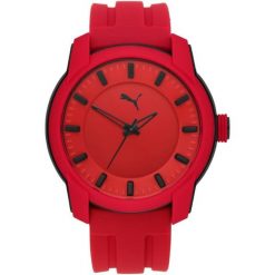 Zegarek sportowy męski Puma Red Silicone P6019. Czerwone zegarki męskie Puma, bez wzorów. Za 183.70 zł.