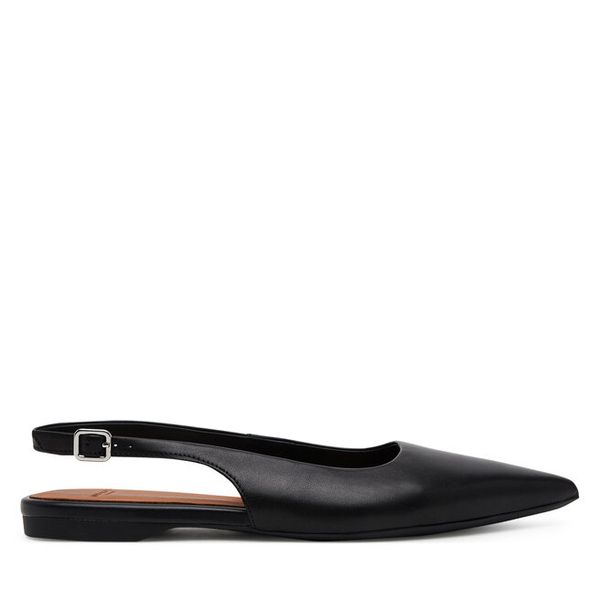 Sandały Vagabond Shoemakers. Czarne sandały damskie Vagabond Shoemakers, bez wzorów, bez obcasa, na płaskiej podeszwie, bez zapięcia. Za 279.99 zł.