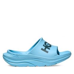 Klapki Hoka. Niebieskie klapki damskie HOKA, bez wzorów, bez zapięcia. Za 299.99 zł.