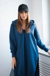 Bluza ocieplana z rozcięciami na bokach jeansowa. Bluzy damskie KESI, l, bez wzorów, z bawełny, bez ramiączek, bez kaptura. Za 284.37 zł.