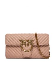 Pinko Torebka Love One Wallet C . AI 23-24 PLTT 100062 A0GK Różowy. Czerwone torebki do ręki damskie Pinko, bez wzorów, ze skóry, bez dodatków. Za 759.99 zł.