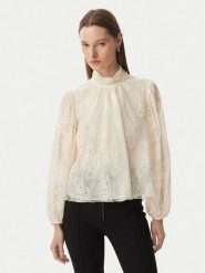 Rinascimento Bluzka CFC0127485003 Kremowy Regular Fit. Białe bluzki damskie Rinascimento, m, bez wzorów, z syntetyku, bez kołnierzyka, bez ramiączek. Za 509.99 zł.