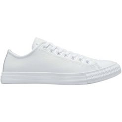 Buty sportowe Converse Chuck Taylor All Star Leather. Białe obuwie sportowe damskie Converse, bez wzorów, ze skóry, bez zapięcia. Za 490.00 zł.