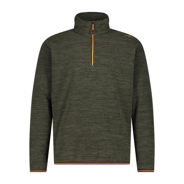 Golf męski techniczny CMP 34G4897. Zielone swetry męskie CMP, l, bez wzorów, z materiału, bez kołnierzyka, bez ramiączek. Za 195.00 zł.