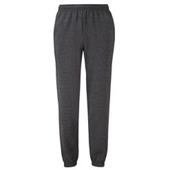 Męskie Spodnie Do Biegania Z Elastycznymi Mankietami. Szare spodnie sportowe męskie fruit of the loom, l, bez wzorów, do biegania. Za 71.99 zł.