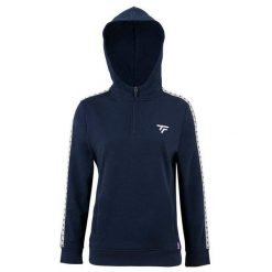 Bluza damska z kapturem Tecnifibre. Niebieskie bluzy damskie TECNIFIBRE, bez wzorów, sportowe, bez ramiączek, z kapturem. W wyprzedaży za 234.55 zł.